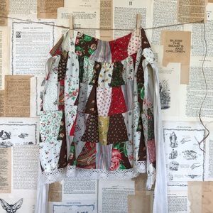 Sweet Authentic Vintage Patchwork Style Apron